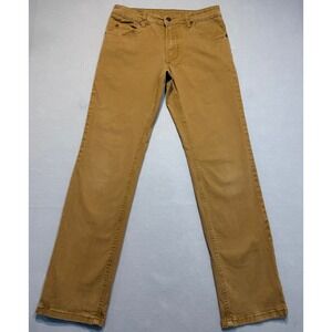 Matix Mens Pants Jeans Gripper Slim Straight Brown Khaki 30X30